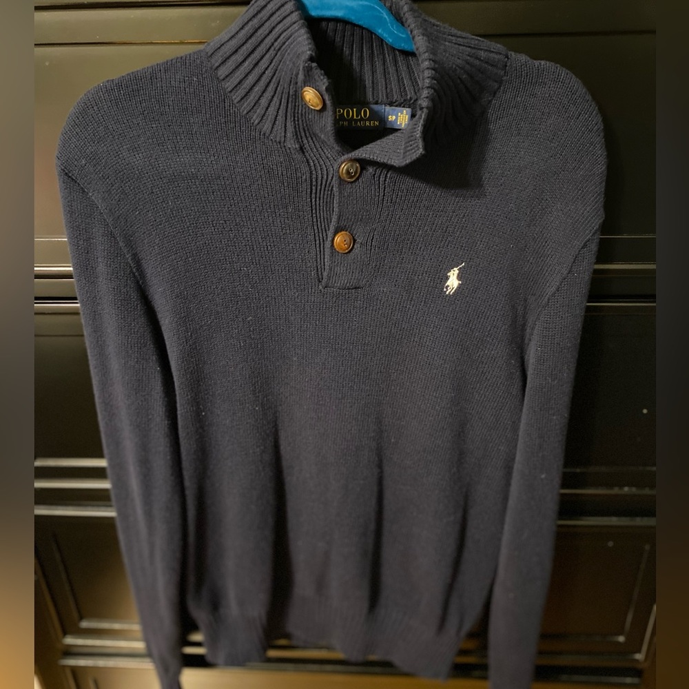 Polo Ralph Lauren Button up mock neck Sweater
